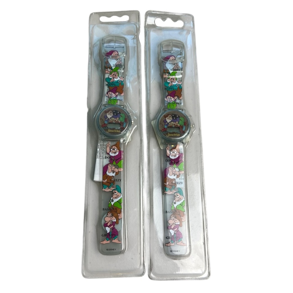 Snow White NIP set of 2 Vintage Digital Watches